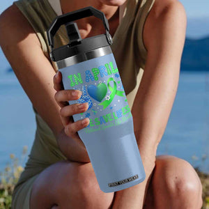 Donate Life Month Flip Straw Tumbler In April We Save Lives Organ Donation TS10 One Size: 30 oz Light Blue Print Your Wear