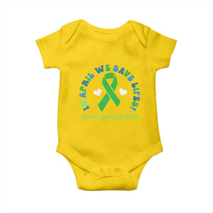 National Donate Life Month Baby Onesie Green Ribbon Organ Donation In April We Save Lives TS10 Daisy Print Your Wear