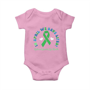 National Donate Life Month Baby Onesie Green Ribbon Organ Donation In April We Save Lives TS10 Light Pink Print Your Wear