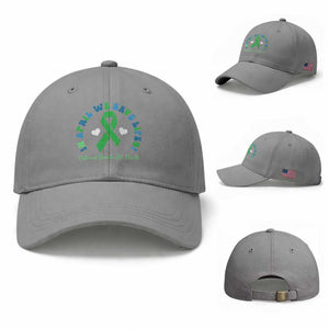 National Donate Life Month Baseball Cap Green Ribbon Organ Donation In April We Save Lives TS10 Baseball Cap Universal Fit Sport Gray Print Your Wear