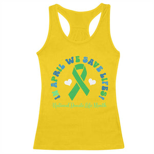 National Donate Life Month Racerback Tank Top Green Ribbon Organ Donation In April We Save Lives TS10 Daisy Print Your Wear