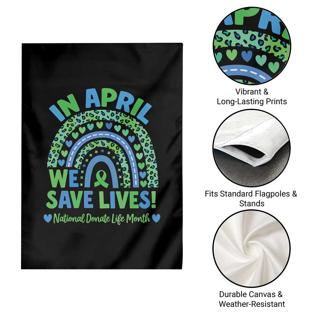 National Donate Life Month Garden Flag In April We Save Lives Organ Donation Support Green Ribbon TS10 Print Your Wear