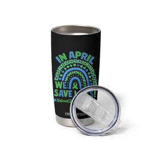 National Donate Life Month Tumbler Cup In April We Save Lives Organ Donation Support Green Ribbon TS10 Print Your Wear