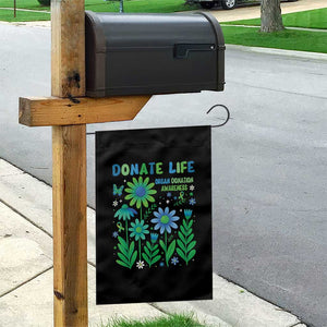 Organ Donation Awareness Garden Flag Green Ribbon Donate Life Floral TS10 Print Your Wear