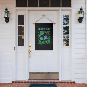 Organ Donation Awareness Garden Flag Green Ribbon Donate Life Floral TS10 Print Your Wear