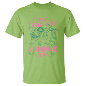 Tired Teachers Summer Club T Shirt Funny Retro Teacher Summer Vacation