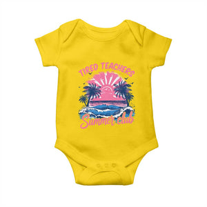 Tired Teachers Summer Club Baby Onesie Retro Mama Summer Beach Vacation Gift