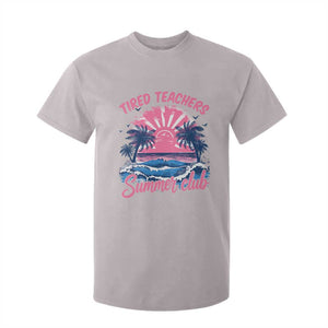 Tired Teachers Summer Club T Shirt For Kid Retro Mama Summer Beach Vacation Gift