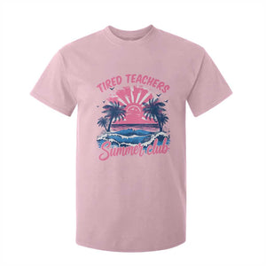 Tired Teachers Summer Club T Shirt For Kid Retro Mama Summer Beach Vacation Gift