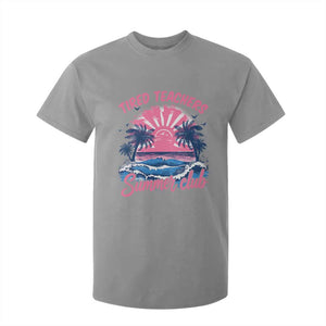 Tired Teachers Summer Club T Shirt For Kid Retro Mama Summer Beach Vacation Gift