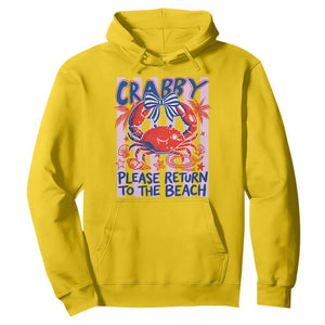 Summer Vacation Hoodie If Crabby Return To Beach Retro Graphic