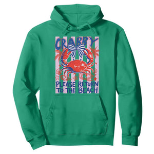 Summer Vacation Hoodie If Crabby Return To Beach Retro Graphic