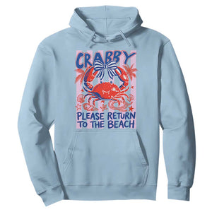 Summer Vacation Hoodie If Crabby Return To Beach Retro Graphic
