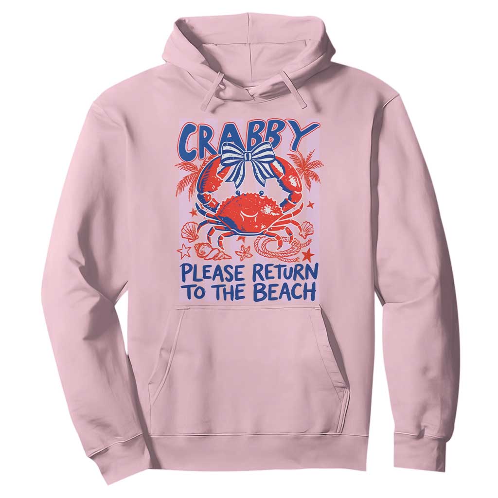 Summer Vacation Hoodie If Crabby Return To Beach Retro Graphic
