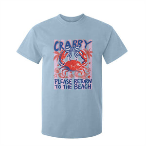 Summer Vacation T Shirt For Kid If Crabby Return To Beach Retro Graphic