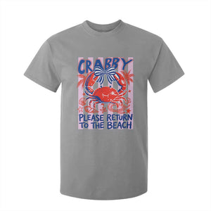 Summer Vacation T Shirt For Kid If Crabby Return To Beach Retro Graphic