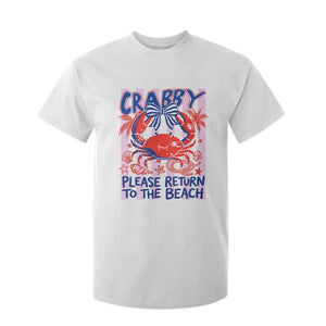 Summer Vacation T Shirt For Kid If Crabby Return To Beach Retro Graphic
