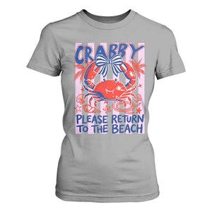 Summer Vacation T Shirt For Women If Crabby Return To Beach Retro Graphic