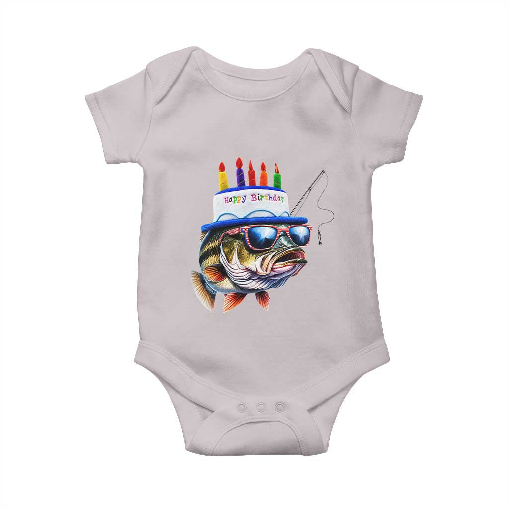 Bass Fishing Birthday Baby Onesie Fish Party Theme