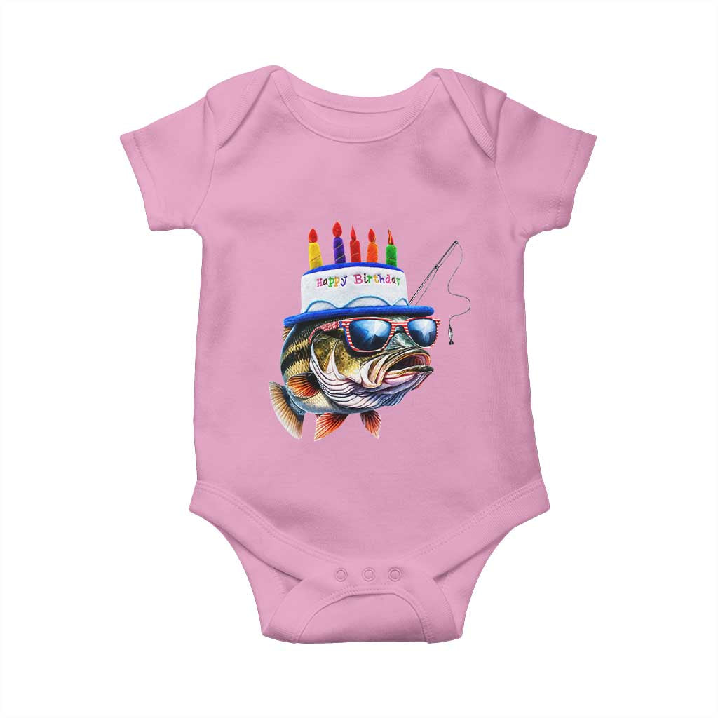 Bass Fishing Birthday Baby Onesie Fish Party Theme