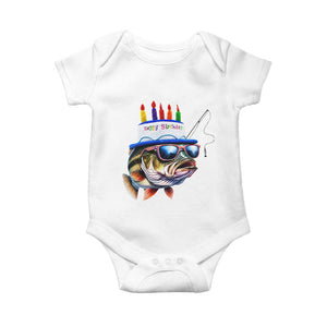 Bass Fishing Birthday Baby Onesie Fish Party Theme