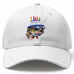 Bass Fishing Birthday Baseball Cap Fish Party Theme