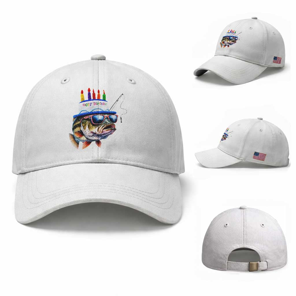 Bass Fishing Birthday Baseball Cap Fish Party Theme