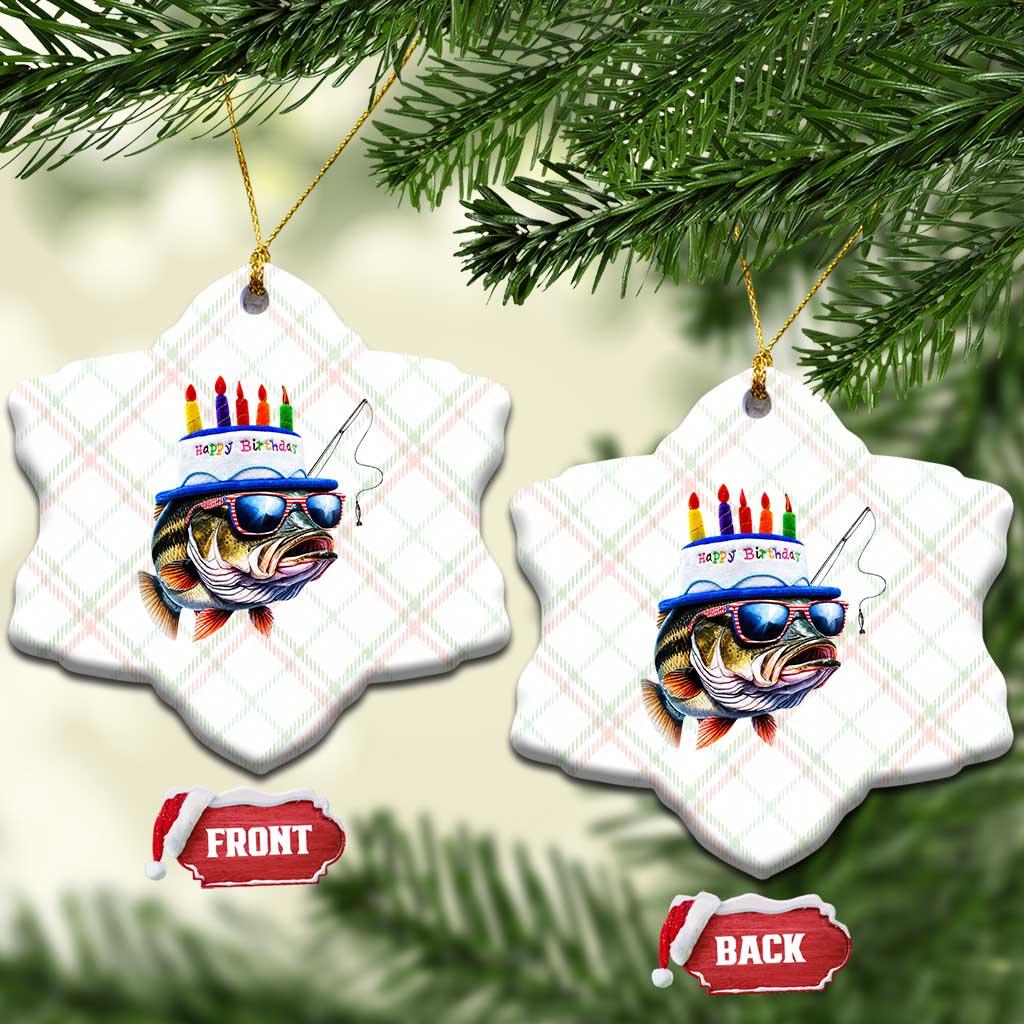 Bass Fishing Birthday Ceramic Ornament Fish Party Theme