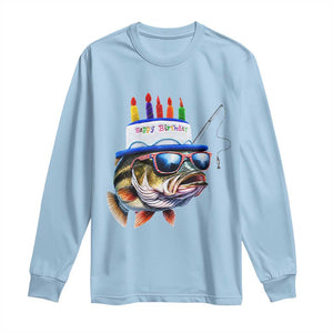 Bass Fishing Birthday Long Sleeve Shirt Fish Party Theme