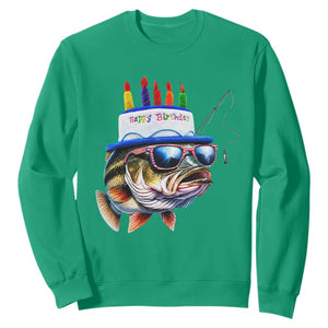 Bass Fishing Birthday Sweatshirt Fish Party Theme