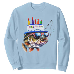 Bass Fishing Birthday Sweatshirt Fish Party Theme