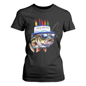 Bass Fishing Birthday T Shirt For Women Fish Party Theme