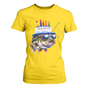 Bass Fishing Birthday T Shirt For Women Fish Party Theme