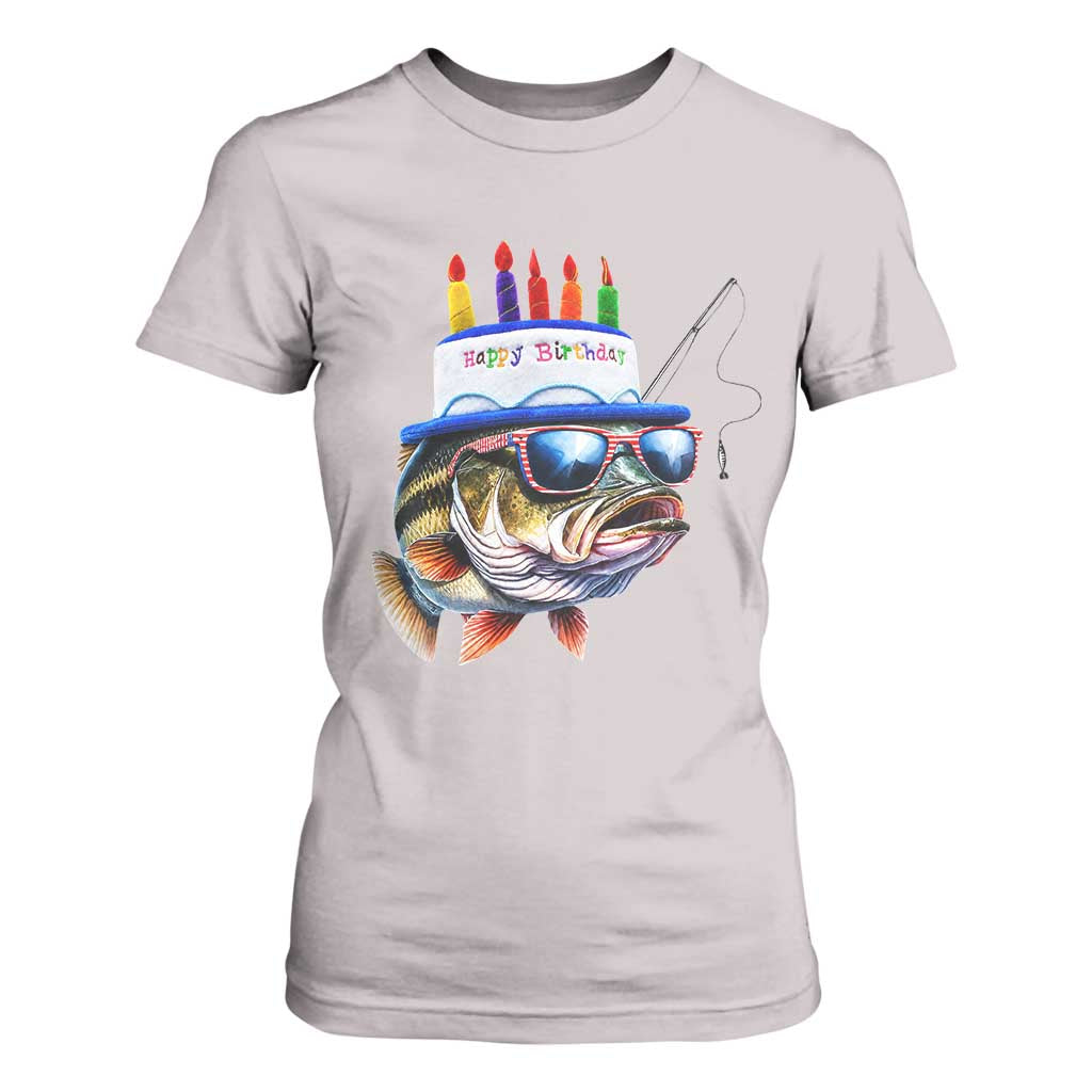 Bass Fishing Birthday T Shirt For Women Fish Party Theme
