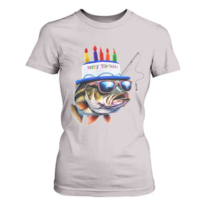 Bass Fishing Birthday T Shirt For Women Fish Party Theme