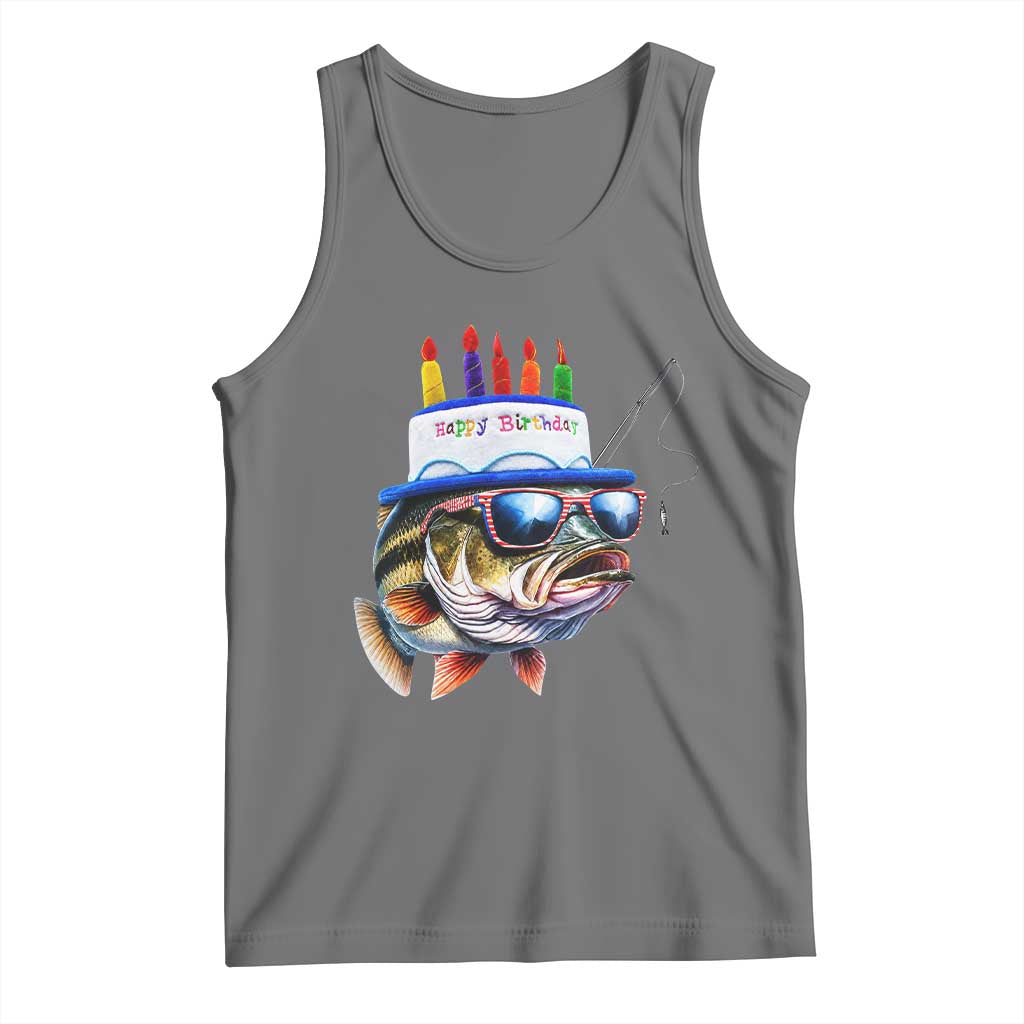 Bass Fishing Birthday Tank Top Fish Party Theme