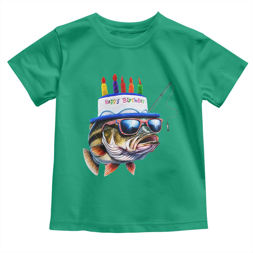 Bass Fishing Birthday Toddler T Shirt Fish Party Theme