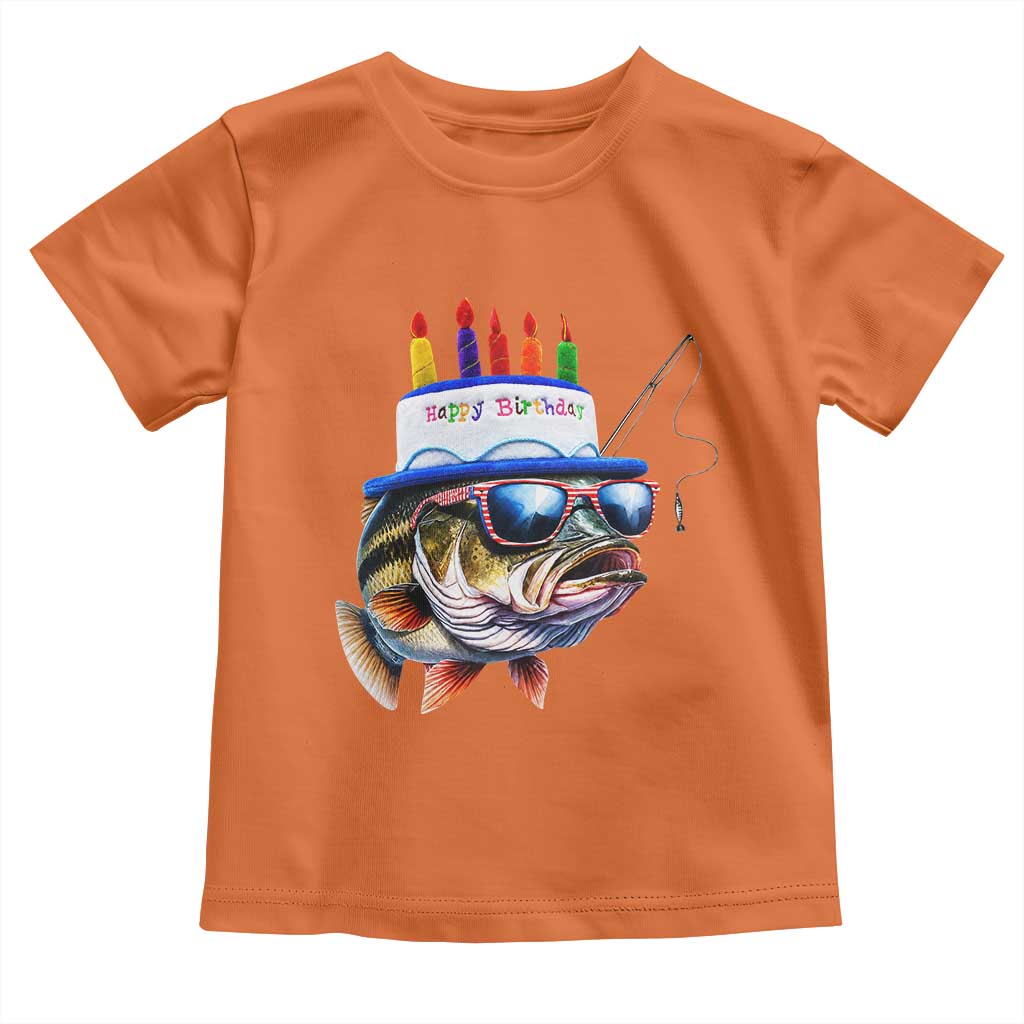Bass Fishing Birthday Toddler T Shirt Fish Party Theme