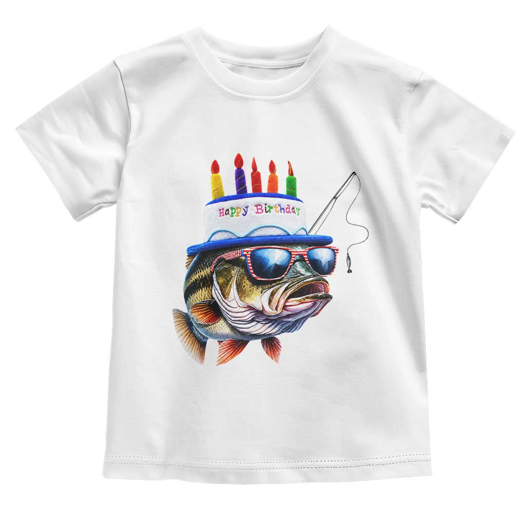 Bass Fishing Birthday Toddler T Shirt Fish Party Theme