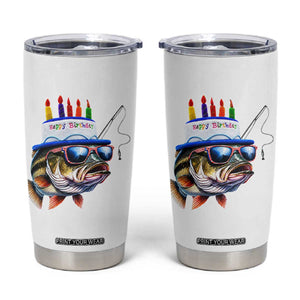 Bass Fishing Birthday Tumbler Cup Fish Party Theme