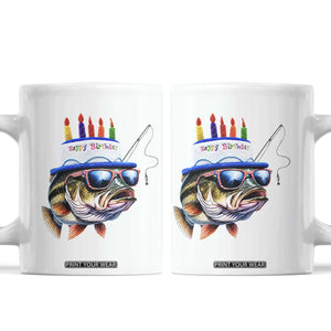 Bass Fishing Birthday Coffee Mug Fish Party Theme