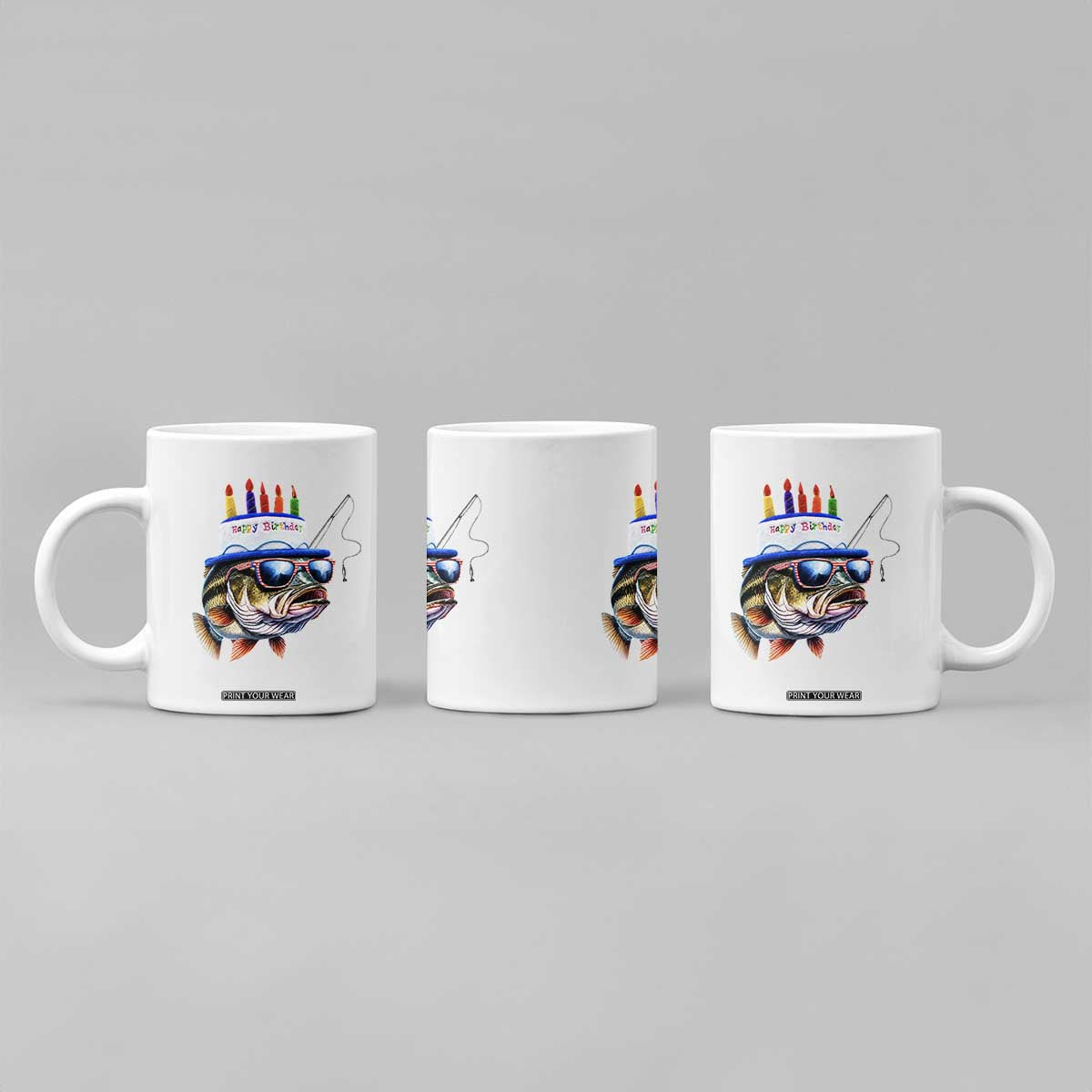 Bass Fishing Birthday Coffee Mug Fish Party Theme