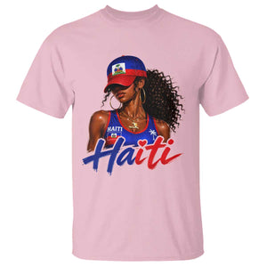 Haitian Girl T Shirt Melanin Black Girls Haiti Flag Proud Haitienne TS10 Light Pink Print Your Wear