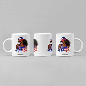Haitian Girl Coffee Mug Melanin Black Girls Haiti Flag Proud Haitienne TS10 Print Your Wear