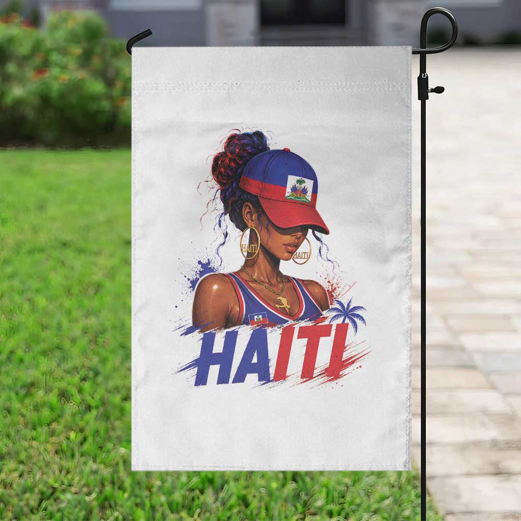 Haitian Princess Garden Flag Haiti Flag Haitienne Melanin Black Girls TS10 Print Your Wear