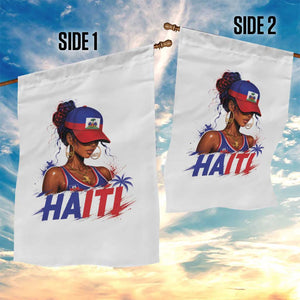 Haitian Princess Garden Flag Haiti Flag Haitienne Melanin Black Girls TS10 Print Your Wear