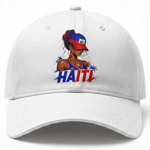 Haitian Princess Baseball Cap Haiti Flag Haitienne Melanin Black Girls TS10 Print Your Wear