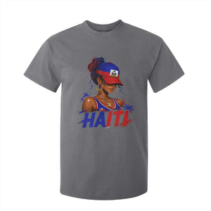Haitian Princess T Shirt For Kid Haiti Flag Haitienne Melanin Black Girls TS10 Charcoal Print Your Wear