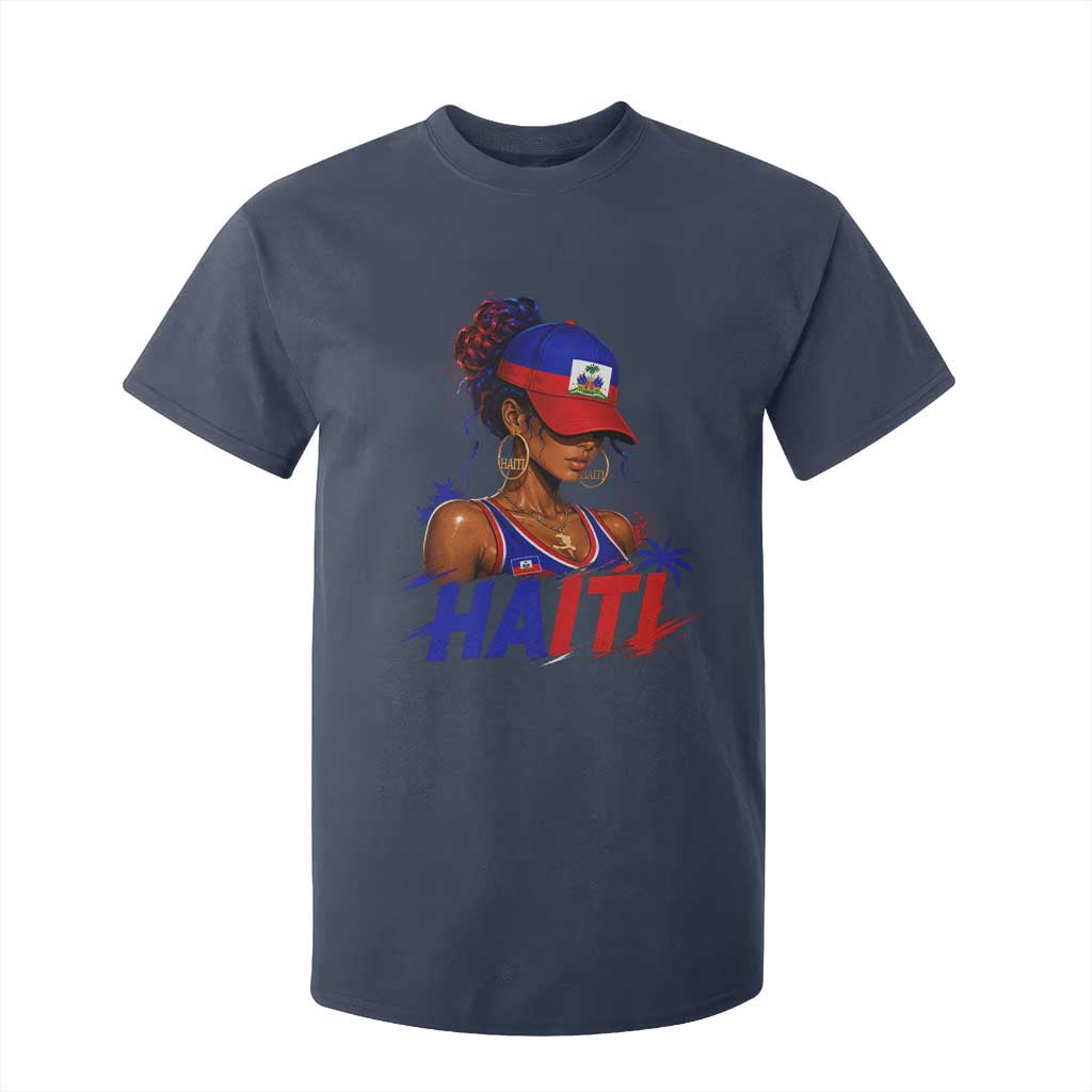 Haitian Princess T Shirt For Kid Haiti Flag Haitienne Melanin Black Girls TS10 Navy Print Your Wear