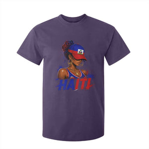 Haitian Princess T Shirt For Kid Haiti Flag Haitienne Melanin Black Girls TS10 Purple Print Your Wear